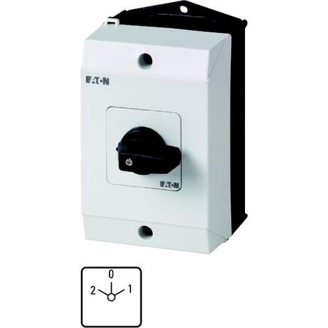 Inverseurs Contacts: 6 32 A plastron: 2-0-1 45 ° à accrochage en saillie 000222868 EATON T3-3-15423/I2