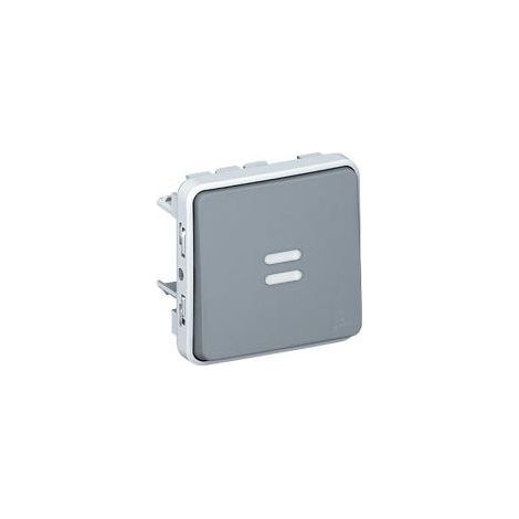 Legrand - Poussoir lumineux à bascule Plexo - Gris