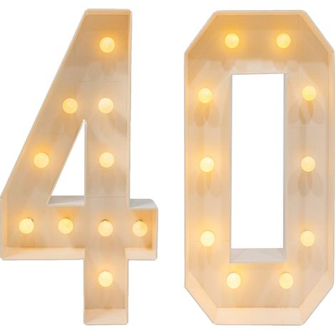 Illumina i numeri, design vintage, alimentato a batteria (1/2)