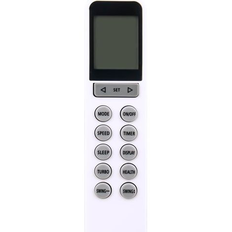 Fernbedienung für Klimaanlage – 1 Stück – Schwarzer Kunststoff – Infrarot, keine Programmierung erforderlich – Für AUX- und kompatible Modelle – Kompatibel mit YKR-N/002E (1/5)