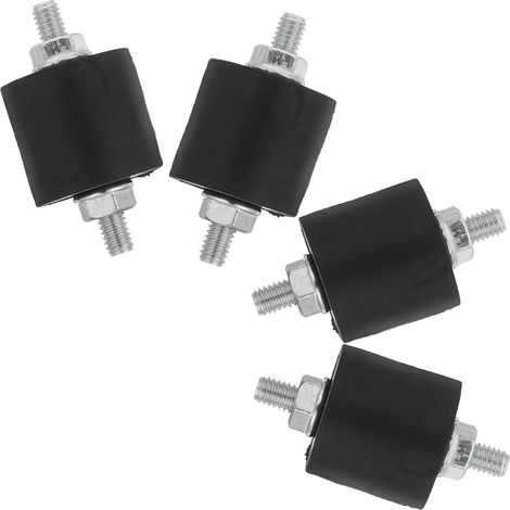Amortisseurs Anti-vibrations M8 Supports en Pvc et Métal avec Écrous Lot de 4 du Bruit pour Compresseur D'air Adapté pour Atelier Automobile (1/5)