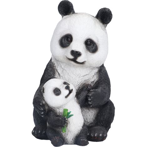 Panda-Bären-Dekorationen aus Kunstharz