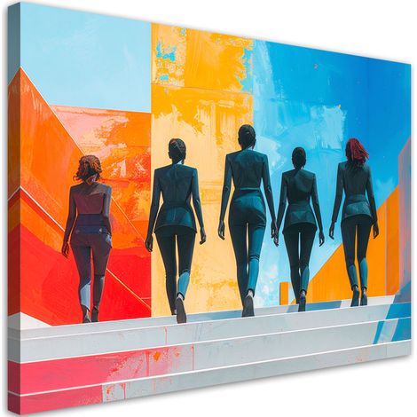 Wandbild Figuren Menschen Bunt Abstrakt 60x40 cm (1/5)
