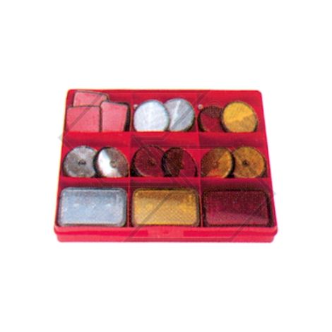 Kit assortimento catarifrangenti 29 PZ NEWGARDENSTORE per trattore agricolo