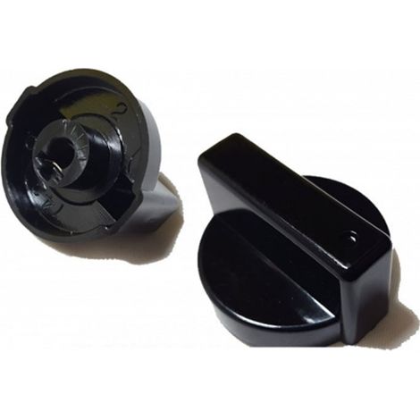 CANDY IBERNA GASFIRE ZEROWATT 1 PZ MANOPOLA CUCINA NERA INNESTO 6 MM - M 5463