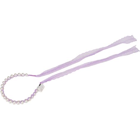 Serre-tête lumineux LED violet dentelle, bandeau mariée scintillant perles artificielles, accessoire cheveux éclairé chaud, coiffure de cérémonie, 1 pièce (1/5)