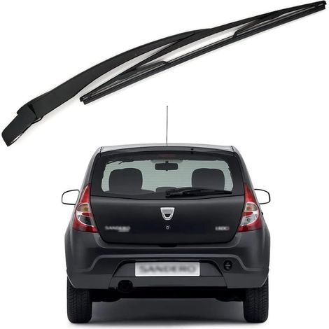 Lntyq Heckwischerarm und Wischerblatt, Heckwischerarm aus Naturkautschuk, Allwetter-Kit, Ersatz für Dacia San-der-o 2008–2012 (1/5)