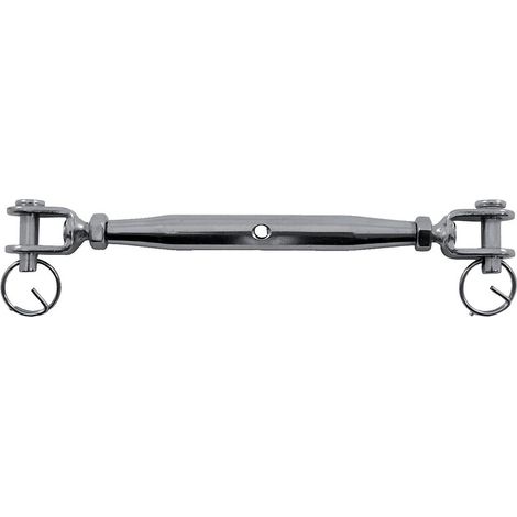 Ridoirs à 2 chapes soudées inox 316 filetage M10 CMU 500kg Longueur 195/280mm entraxe des manilles 12mm - PRAMAC (1/4)