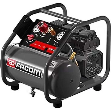 Compresor de 6L 1,5HP FACOM estructura de obra