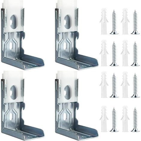 Paquet de 4 supports montage persiennes cebra, kit réparation (1/5)