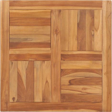 Maison Exclusive - Tischplatte Massivholz Teak 70×70×2,5 cm