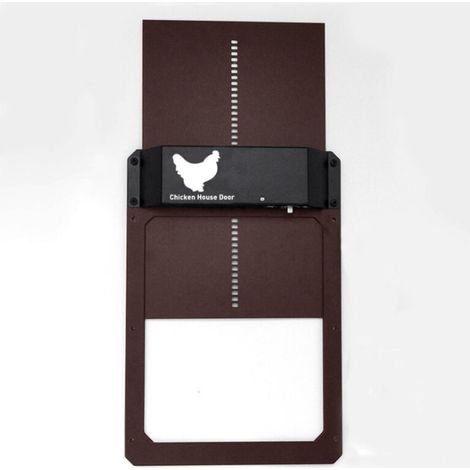 Porte de poulailler automatique sensible à la lumière, porte de poulailler, porte pour animaux domestiques (1/5)