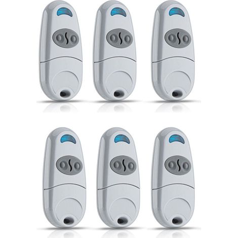 Lot de 6 Telecommande Came TOP432NA- Fréquence de code fixe 433,92 MHz Télécommande et émetteur mural pour motorisations