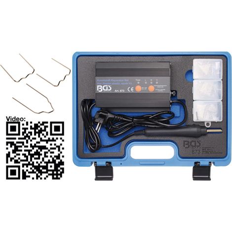 Reparador térmico BGS negro para reparación de plásticos