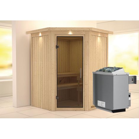 Larin Eck,9KW integr. Strg graphitfarb. Ganzglastür u. DK