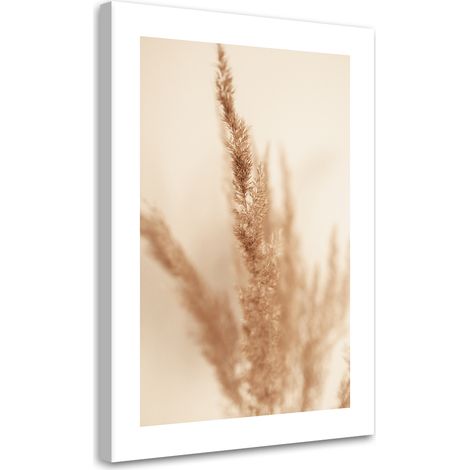 Tableau sur toile Herbe de la pampa beige 40x60 (1/5)