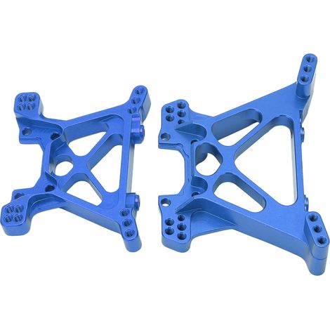 Supports d'amortisseurs avant et arrière en alliage d'aluminium haute résistance pour voiture télécommandée TRAXXAS SLASH 1/10 (bleu) (1/5)