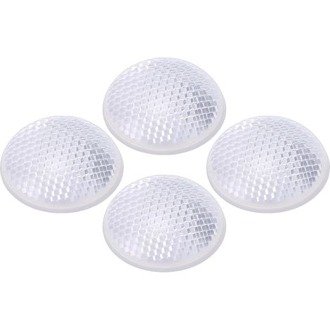 Round Reflector Universal Safety Round Reflector Transparent Safety Reflectors for Trailers Trucks Motorhomes Motorcycles Boats 4 Pieces 1.65 (1/5)
