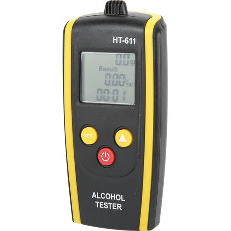 Éthylotest HT-611 sans contact, écran LCD haute résolution, sondeur d'alcoolémie numérique précis (1/5)