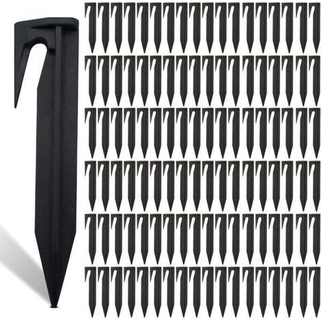 Lot de 200 Piquets De Fixation Pour Câbles Périphériques, Piquet Fil Robot Tondeuse, Accessoires Pour Tondeuses à Gazon Robot, Crochet Pour Robot Tondeuse, Câble De Délimitation… (1/5)