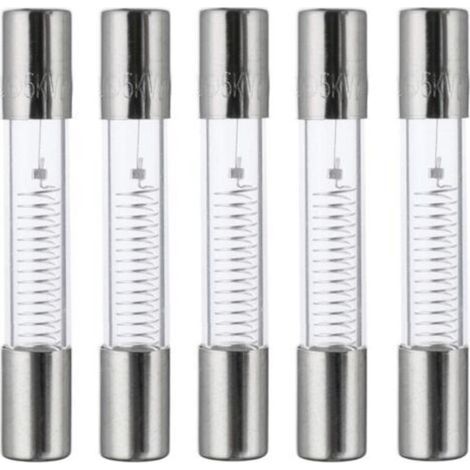 800mA 5KV 6x40mm High Voltage Microwave Oven Protection Fuses Fast Fuse 0.8A 5000V Glass Tube Fuse (Pack of 5pcs) (1/5)