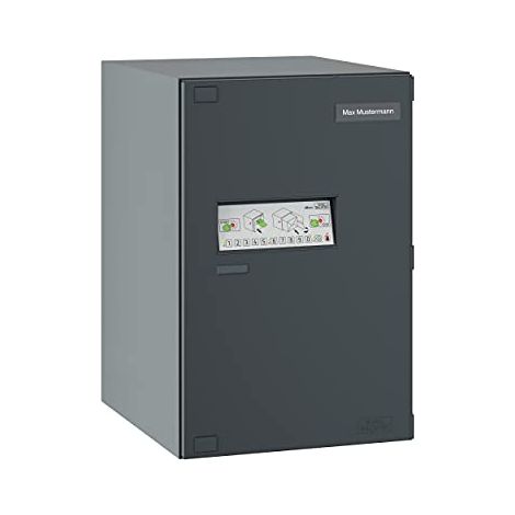 BURG-WÄCHTER Paketbox eBoxx für draußen, für alle gängigen Paketdienste, Witterungsbeständig, verzinkter Stahl, 98 l Volumen, E 635 ANT, Anthrazit (ähnlich RAL 7016) (1/3)