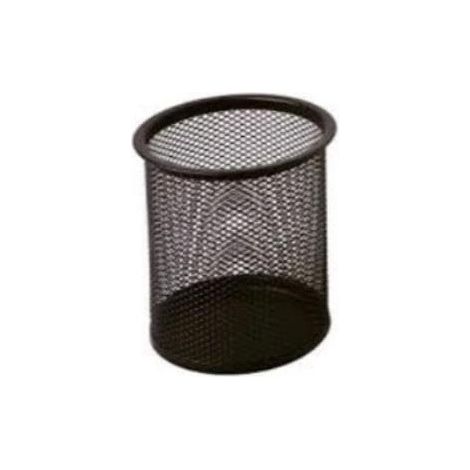 Viva Portapenne in Metallo Traforato Nero 1610N - Ø94x81 mm, Confezione da 6 Pezzi