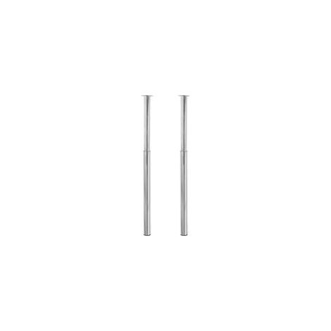 2 gambe telescopiche cromate per tavolo, lunghezza da 710 mm a 1100 mm. - Crezuo (1/4)