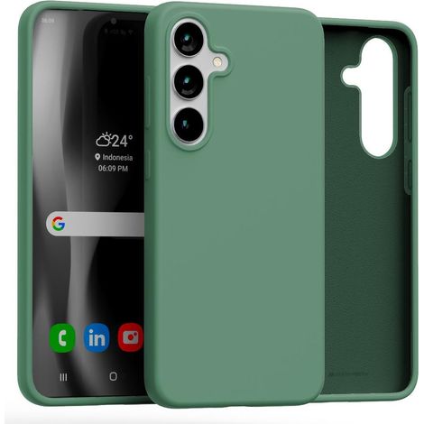 Schutzhülle für Samsung Galaxy S25 Plus, Silikongrün