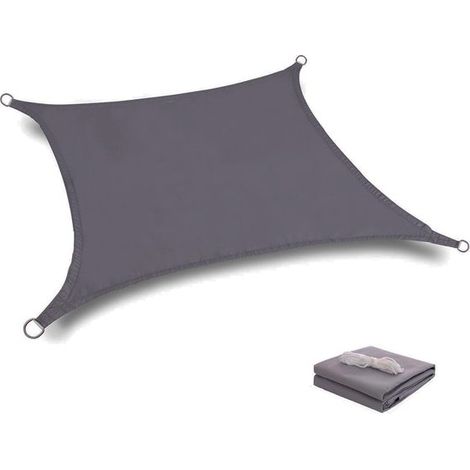 Tenda parasole impermeabile rettangolare 2x3 m, protezione UV al 95%, adatta per esterni, patio, giardino, balcone. (1/5)
