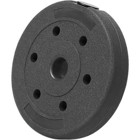 Gewichtsscheiben für Kurzhanteln, klassisches Gusseisen, für das Krafttraining zu Hause, schwarz, 1 Stück, 1 kg (1/5)