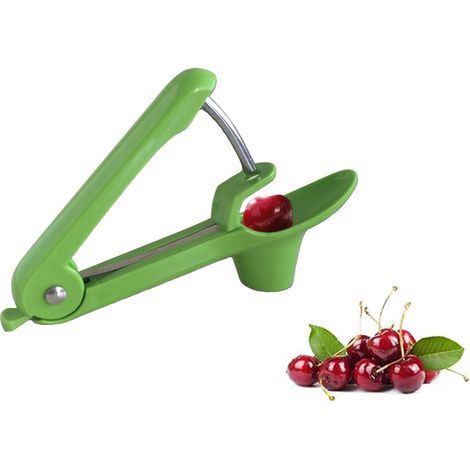 Dénoyauteur Cerises, Inox, Portable, Prune, Olive, Fruit, Cuisine, Maison, Pousse, Rapide, Vert, Multifonction (1/5)