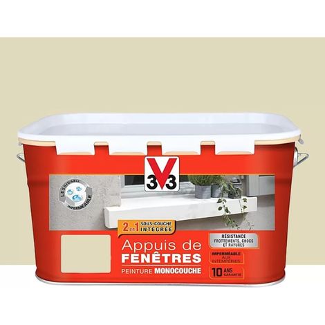 Peinture Façade Appuis de fenêtres V33 Ton pierre Satin 2,5 L (1/2)