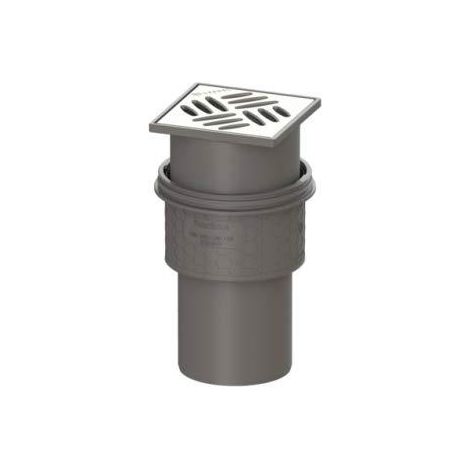 Kessel Practicus DN 100 scarico in polipropilene 120x120 mm