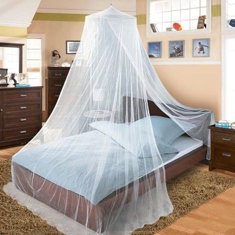 Mosquito net, ideal for travel and home, lightweight and breathable, suitable for double beds, 60x250x1250cm. (1/5)