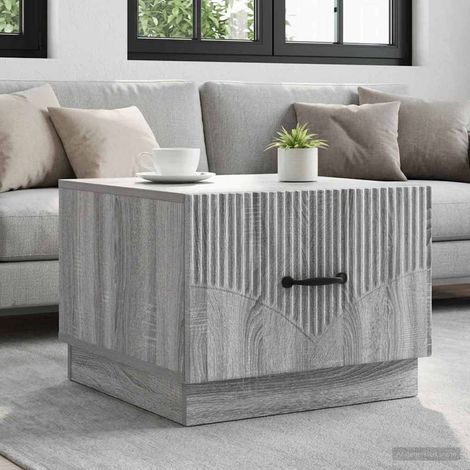 vidaXL Table basse Sonoma gris 49 x 50 x 37 cm Bois d'ingénierie (1/5)