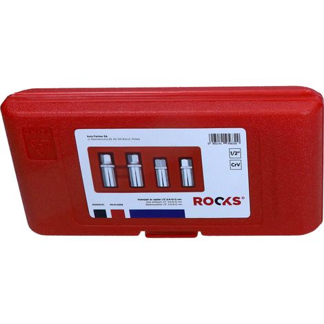 Estrattore per prigionieri ROOKS 1/2" set 6–8–10–12 mm (OK-01.5209)