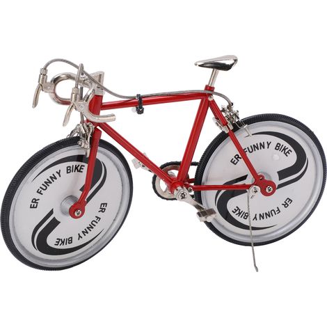 Ornement de vélo rétro style riche en détails, ornement de vélo en alliage de forme réaliste, ornement de vélo de montagne pour la décoration (1/5)