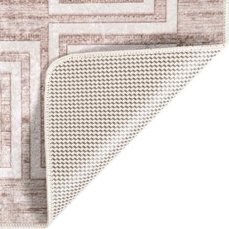 Maison Exclusive - Tappeto Lavabile 160x230 cm Beige Antiscivolo