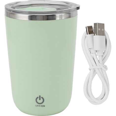 350 ml USB-Kaffeemixer, auslaufsicher, mit automatischem Rührwerk, grün (1/5)
