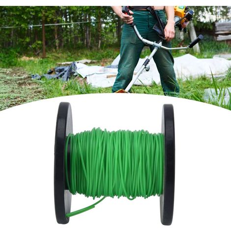 Convient aux débroussailleuses et tondeuses Husqvarna, Ryobi, Echo, Stihl et autres marques utilisant du fil rond de 2 mm. Bobine verte de 30 m. (1/5)