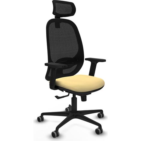 Bürostuhl piqueras y crespo Cilanco schwarz Mesh und Kunstleder (1/2)