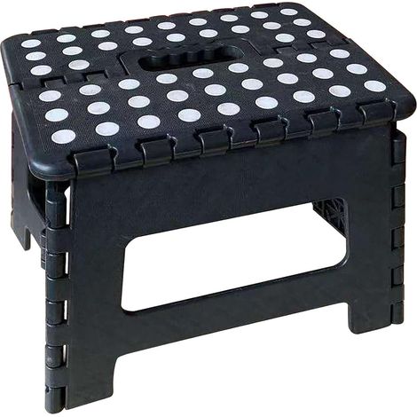 Tabouret - Repose-pieds - Tabouret pliant - Repose-pieds pour adultes - Repose-pieds pliable - Pliable - Petit repose-pieds - Usage domestique - Convient pour la cuisine, la salle de bain, le salon, l (1/5)