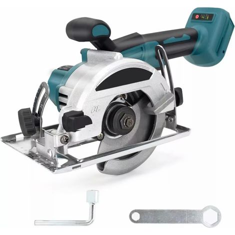 Scie Circulaire Électrique Sans Balais 5 Pouces 18V Sans Fil Outil de Coupe pour Travail du Bois (Sans Batterie) (1/5)
