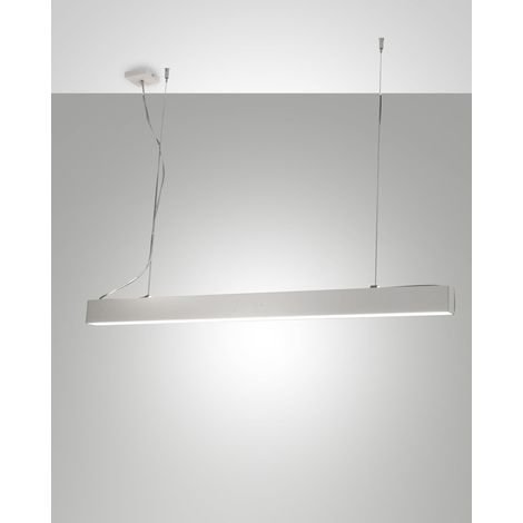 Next Lampada a Sospensione LED 58W 7020 lm 3000K Struttura in Metallo e Policarbonato Colore Bianco, Design Moderno e Regolazione Luminosa