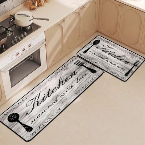 Ede Tapis de cuisine 02 4020cm Terre de diatomées Tapis de cuisine pour couverts, absorbant l'eau et l'huile, en terre de diatomées, résistant à l'usure, facile à nettoyer, antidérapant. (1/5)