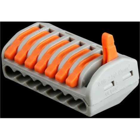 10Pcs Connecteur Electrique, 222-418 Bornes Electriqu, Bornes De Connexion Avec 8 Levier De Commande (1/3)