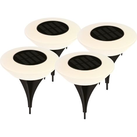 Lot de 4 piquets solaires LED Ivato 3000K IP44 (1/5)