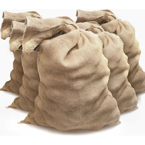 Burlap bags - Jute potato bag – Potato preservation bag – Anti-flooding (60 x 100 cm), Brown (1/5)