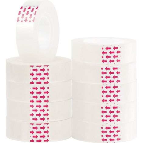 rouleaux de ruban adhésif transparent  x convient pour l'emballage cadeaux 15 mm 33 m (1/5)